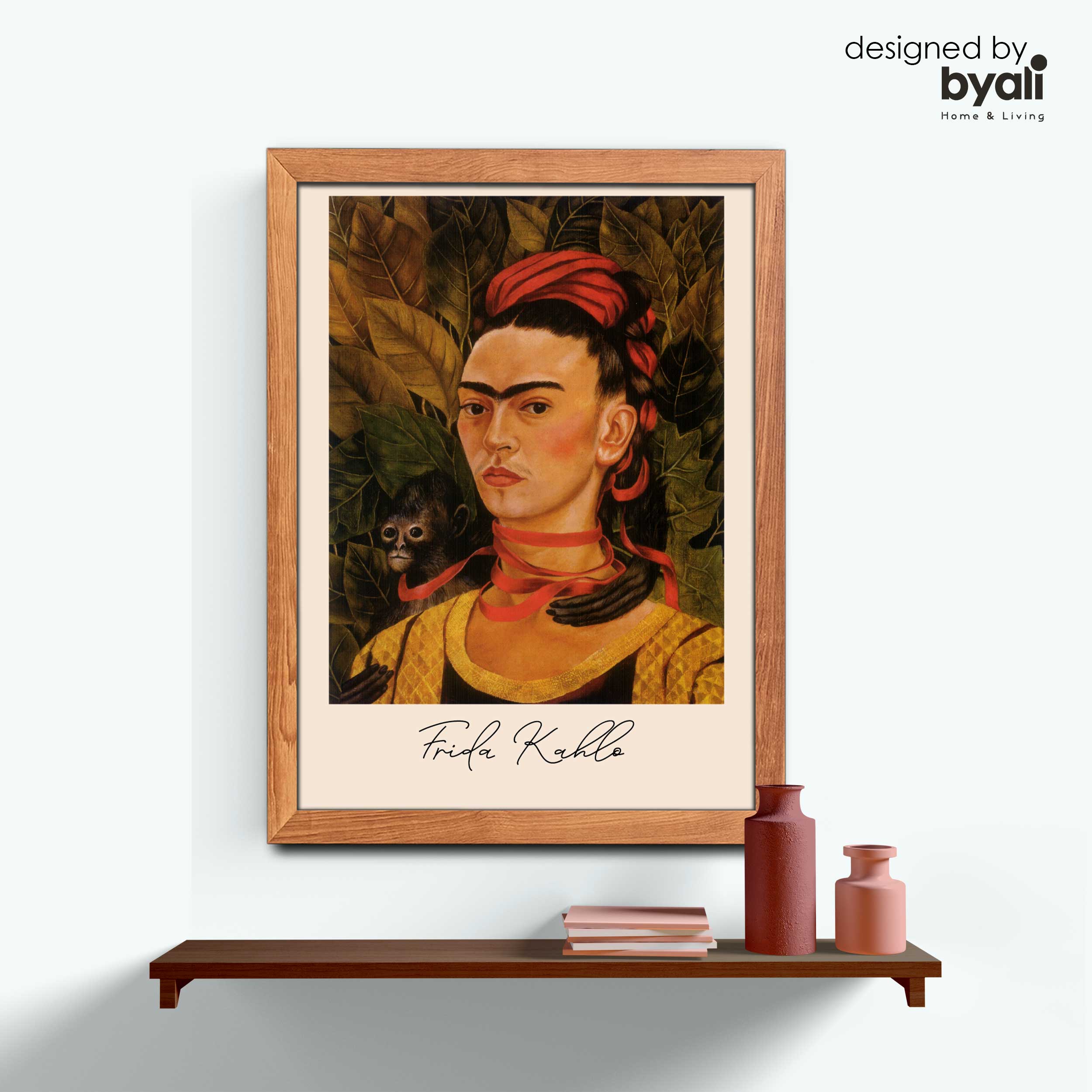 Frida Kahlo Ahşap Çerçeveli Tablo 1002