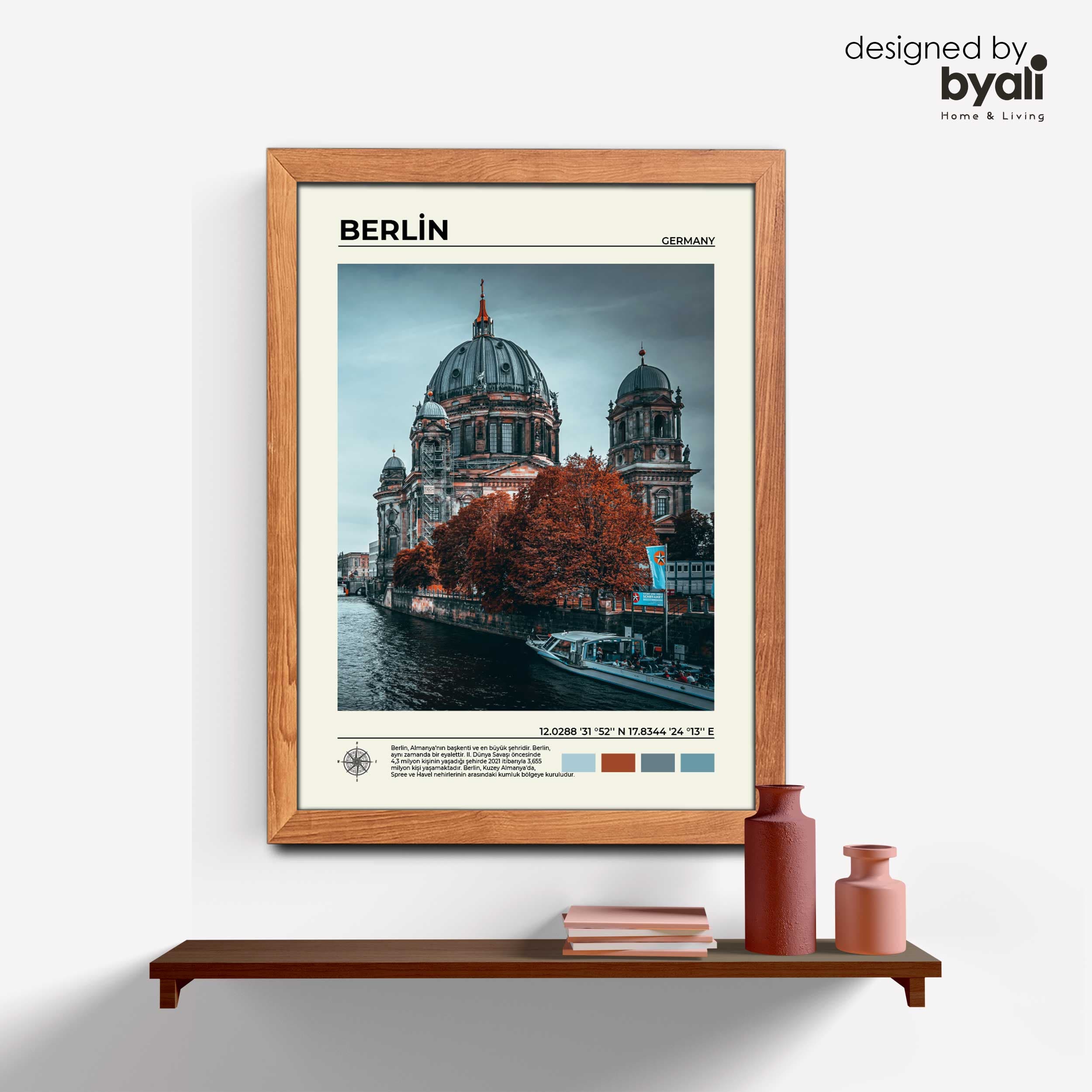 Berlin Ahşap Çerçeveli Tablo 1003-3