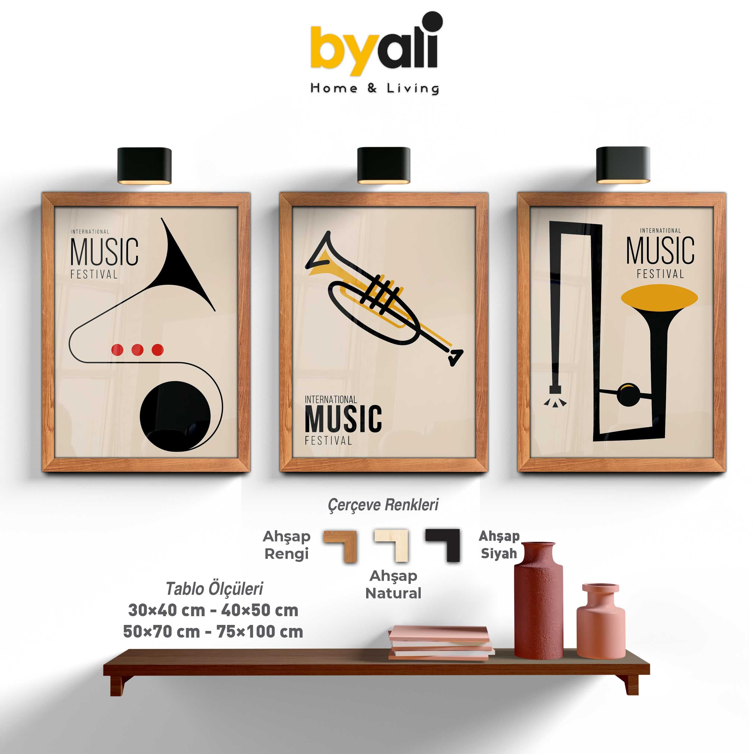 Music Festival 3’lü Tablo Seti