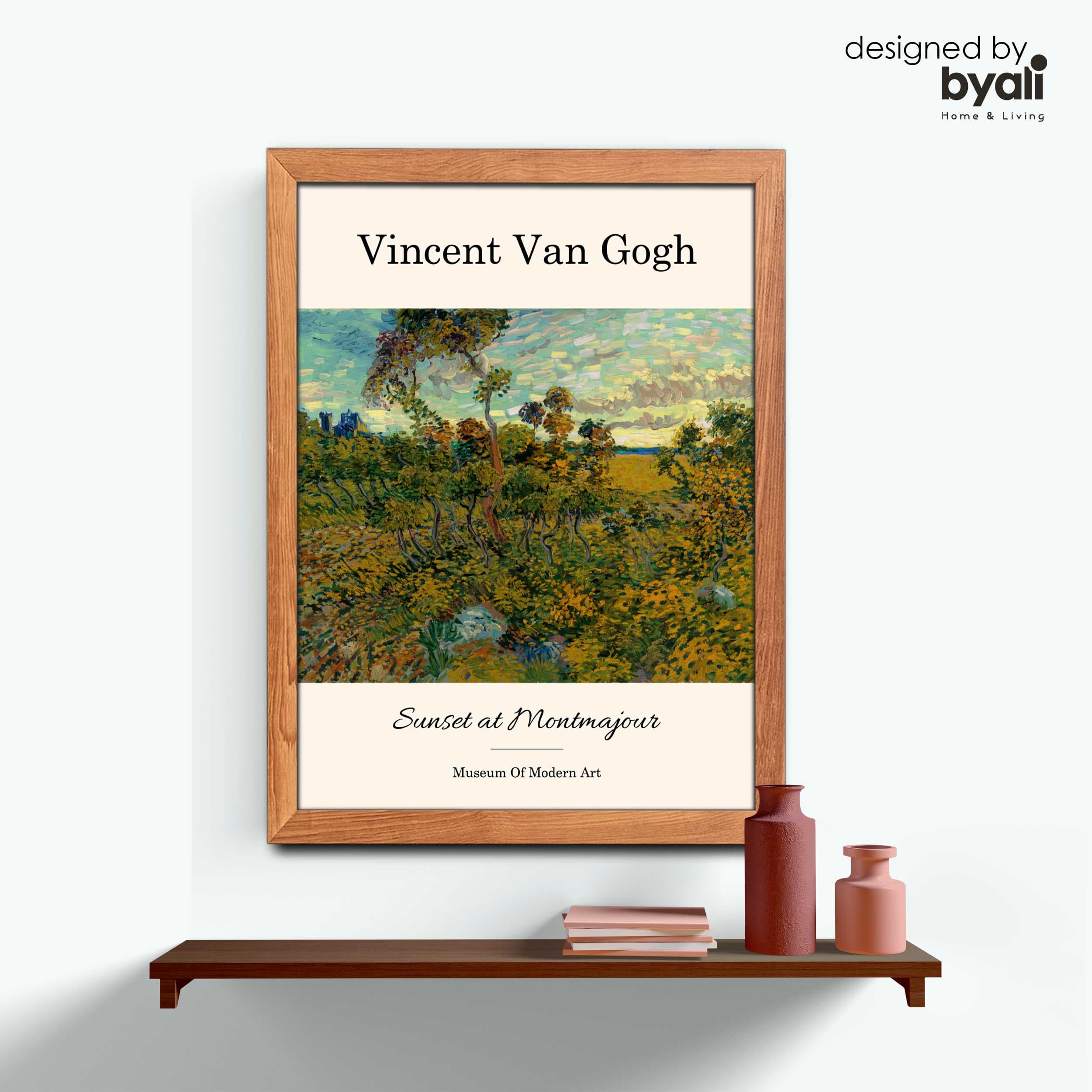 Van Gogh – Sunset at Montmajour Tablo