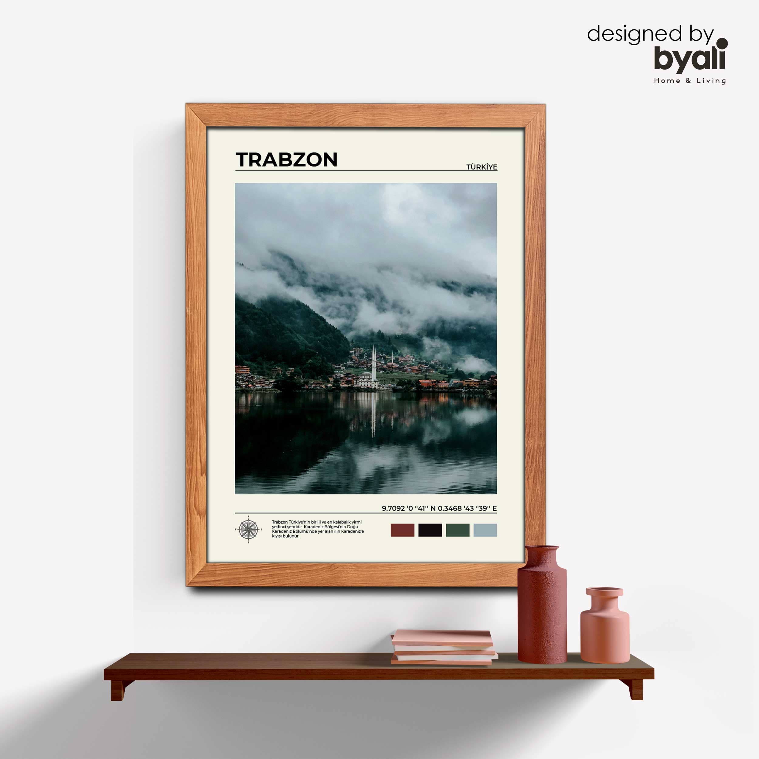 Trabzon Ahşap Çerçeveli Tablo