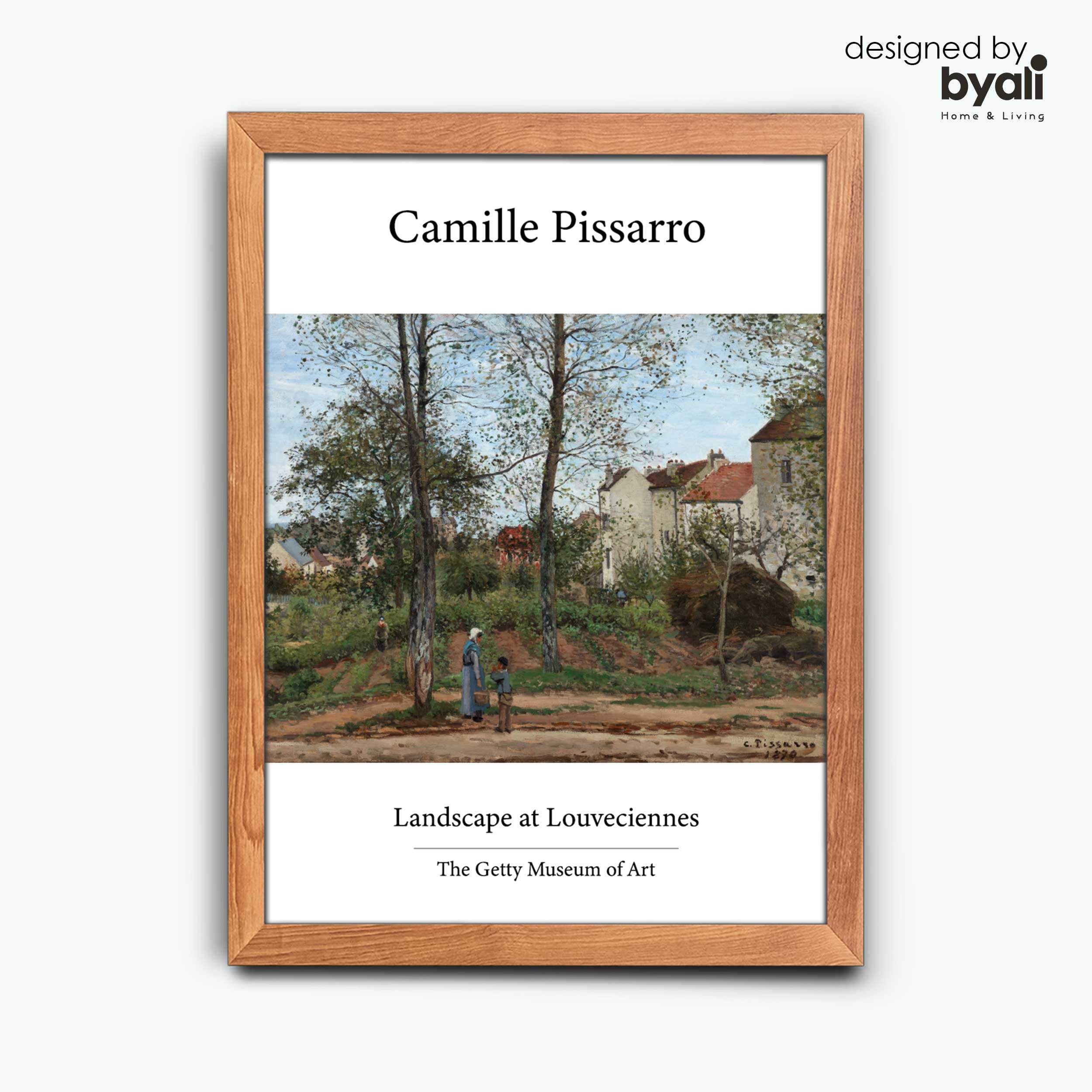 Camille Pissarro Manzara at Louveciennes Tablo