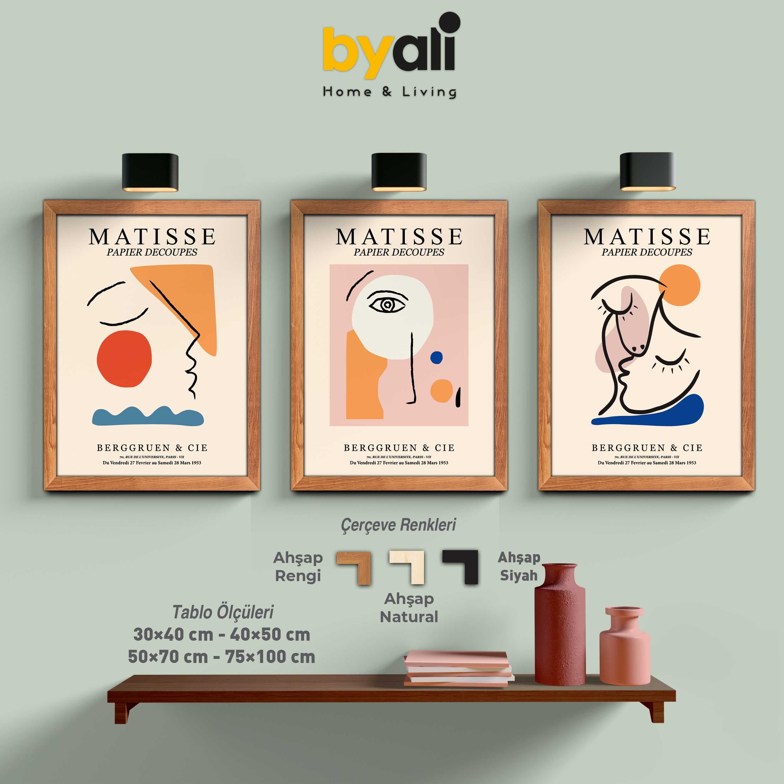Matisse 3’lü Tablo Seti 3189