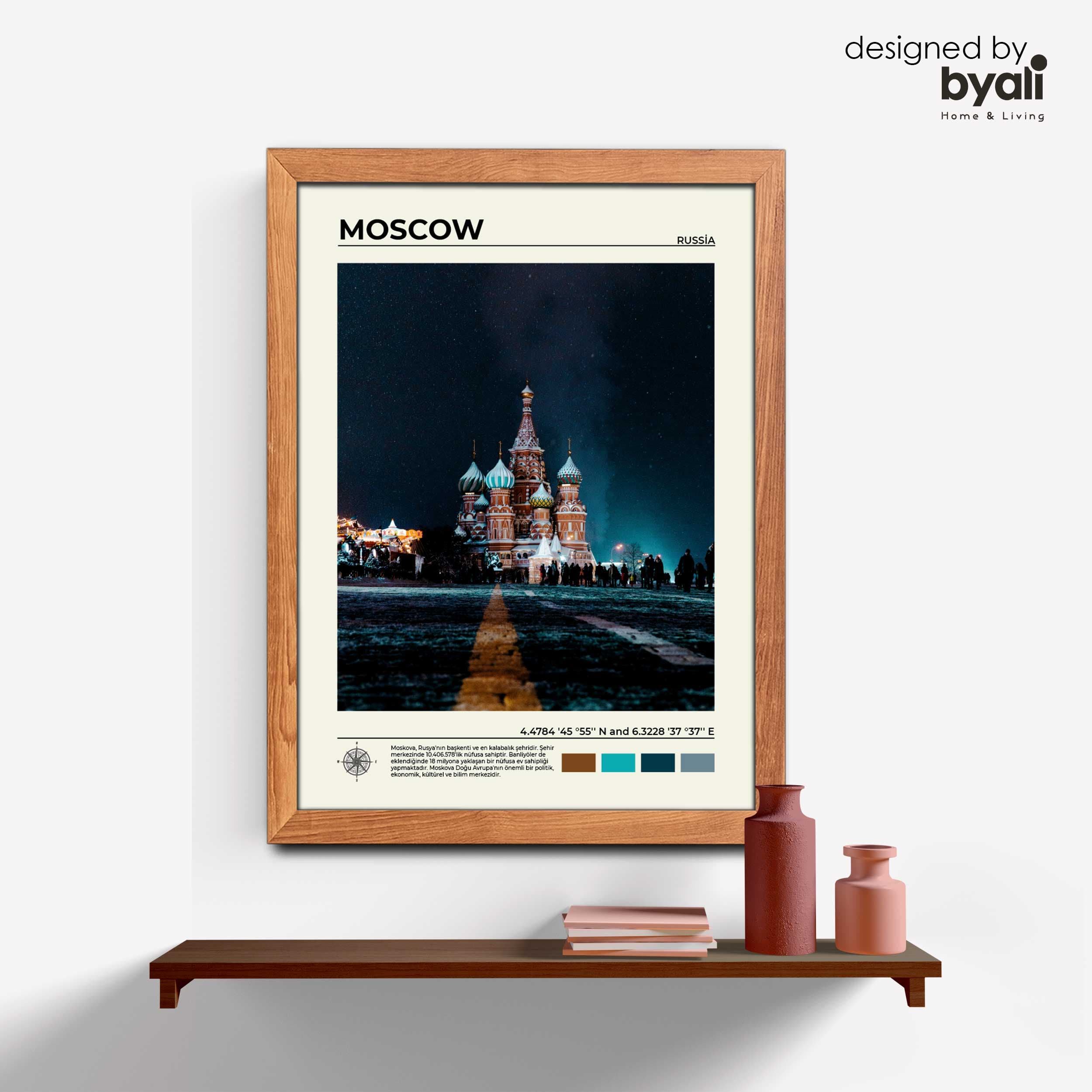 Moscow Ahşap Çerçeveli Tablo