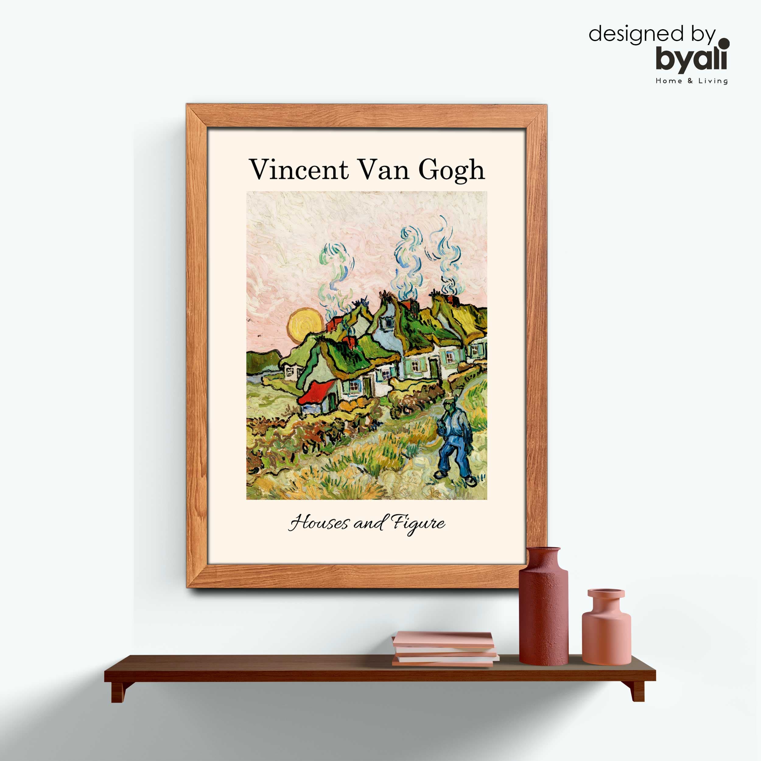 Van Gogh – Houses and Figure Tablo