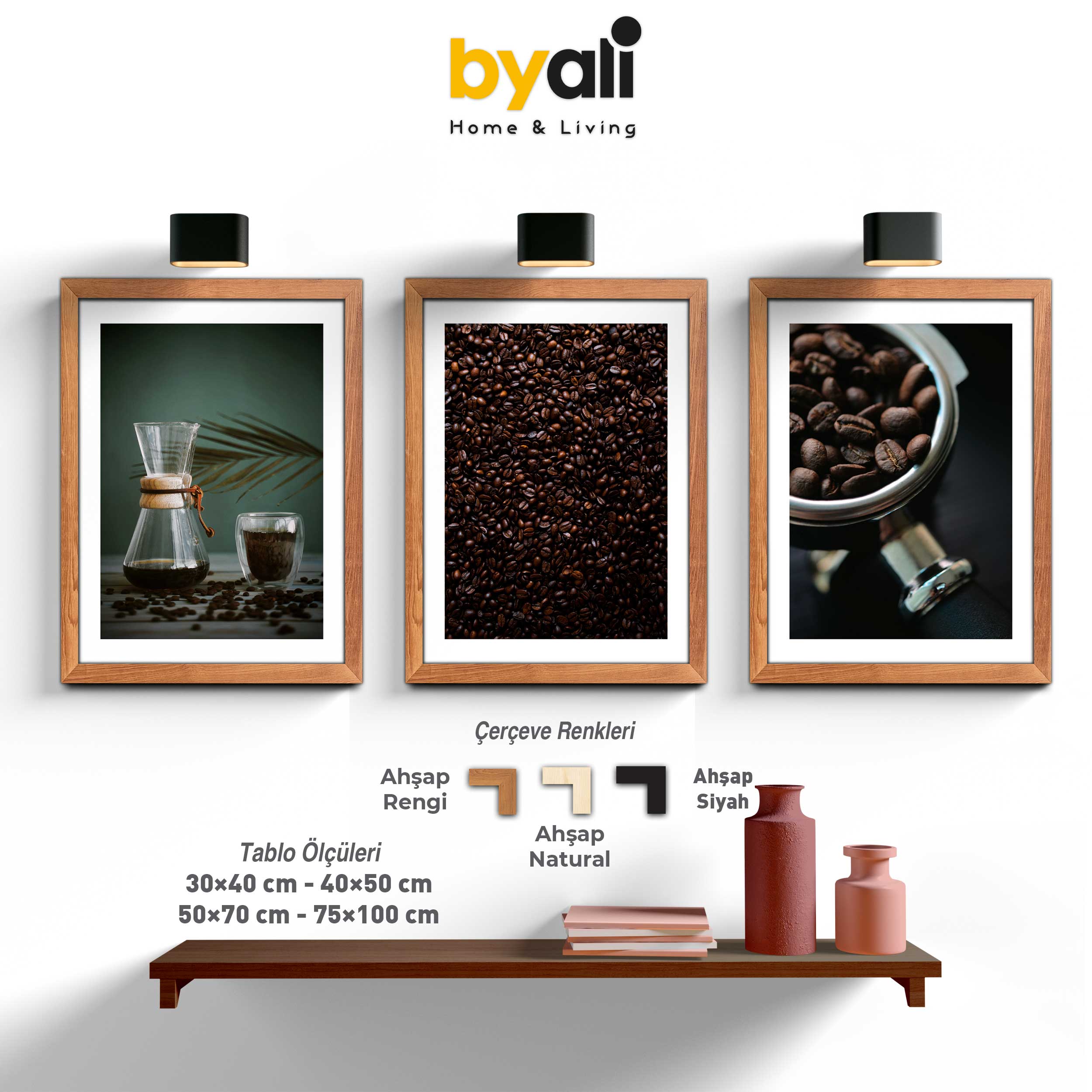 Coffee 3’lü Tablo Seti 1031