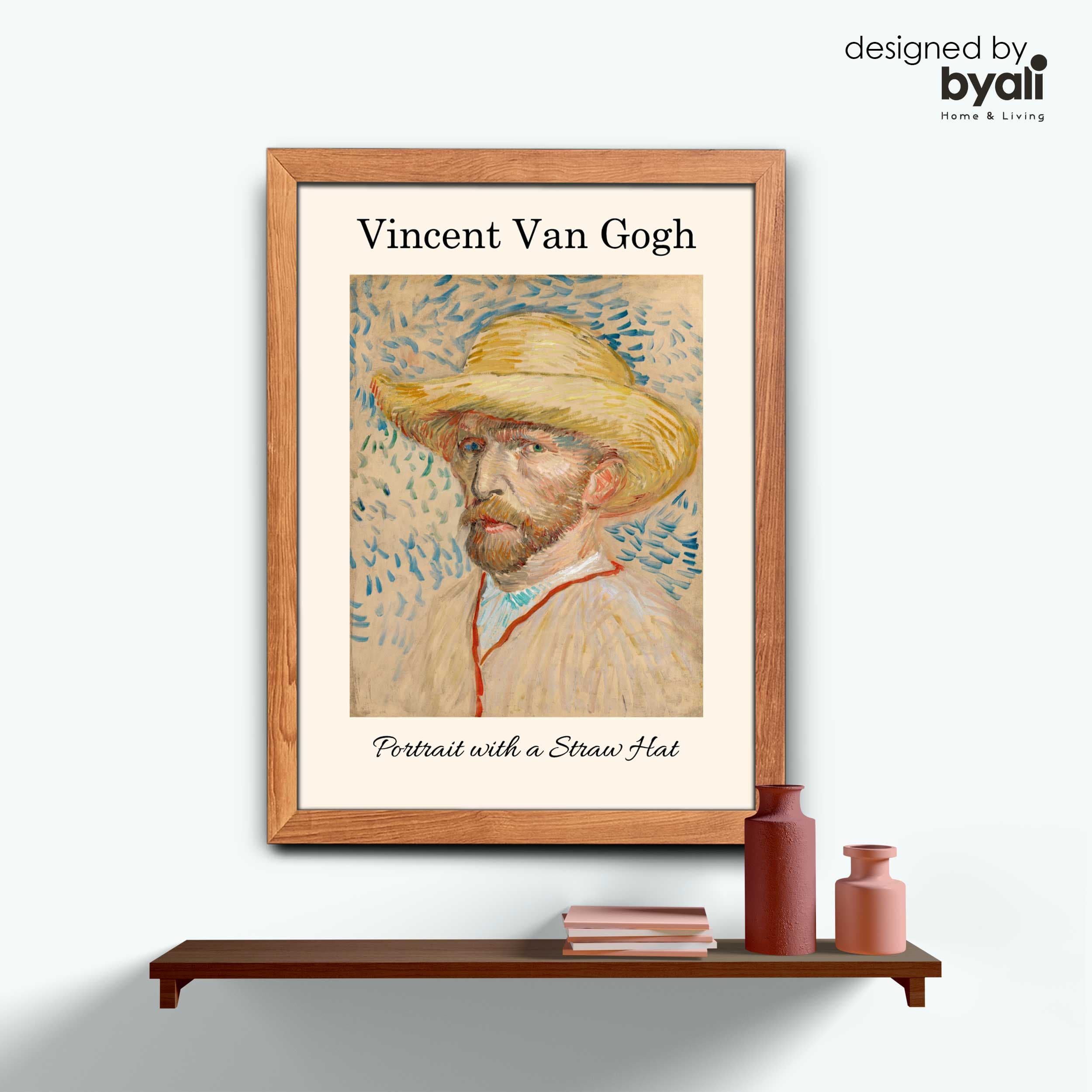 Van Gogh – Self-Portrait with a Straw Hat Tablo