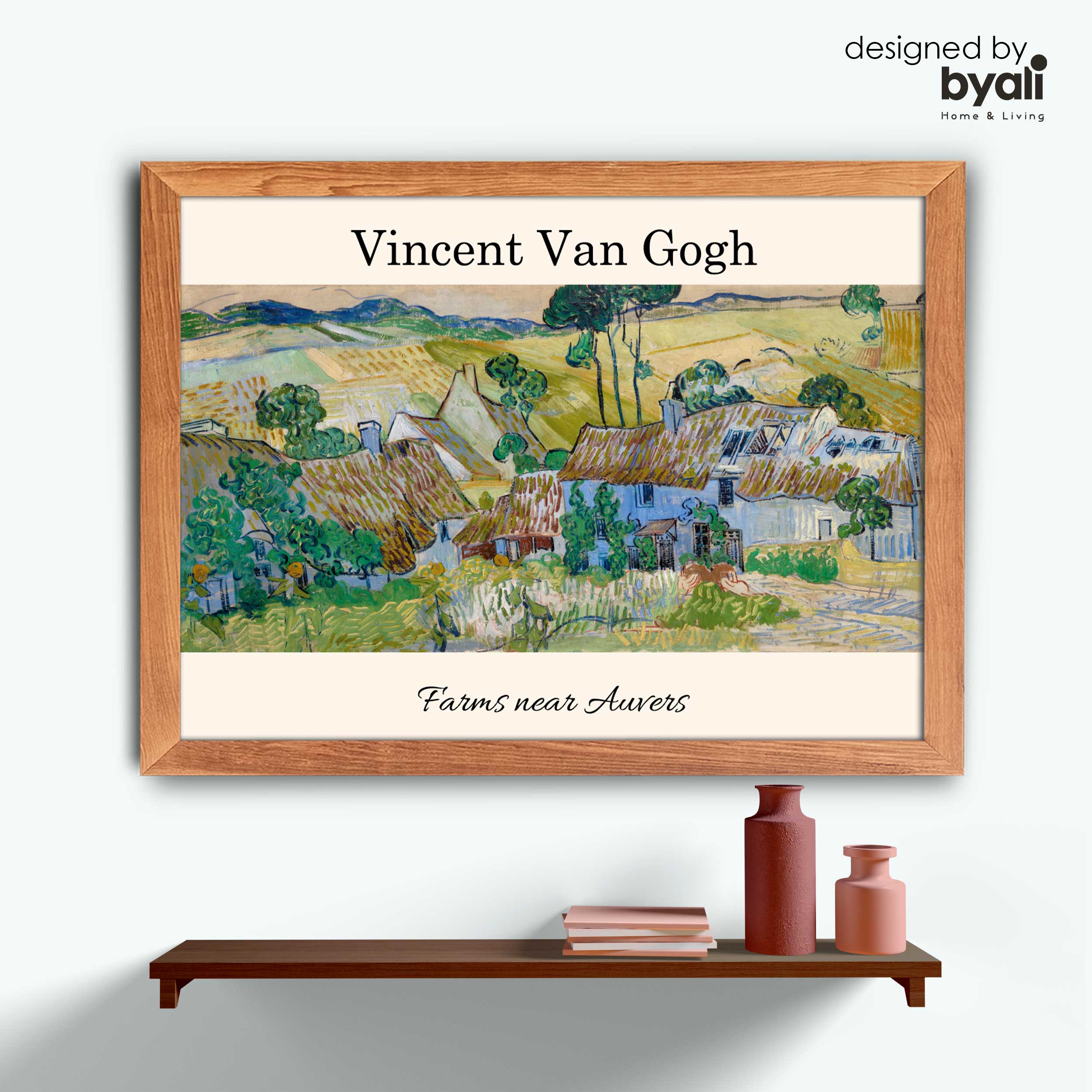Van Gogh – Farms near Auvers Tablo