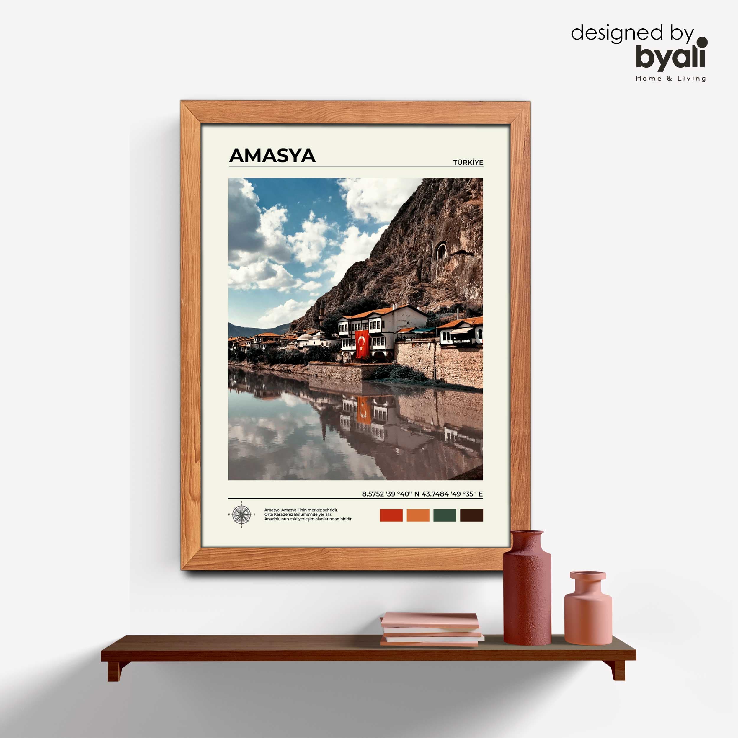 Amasya Ahşap Çerçeveli Tablo