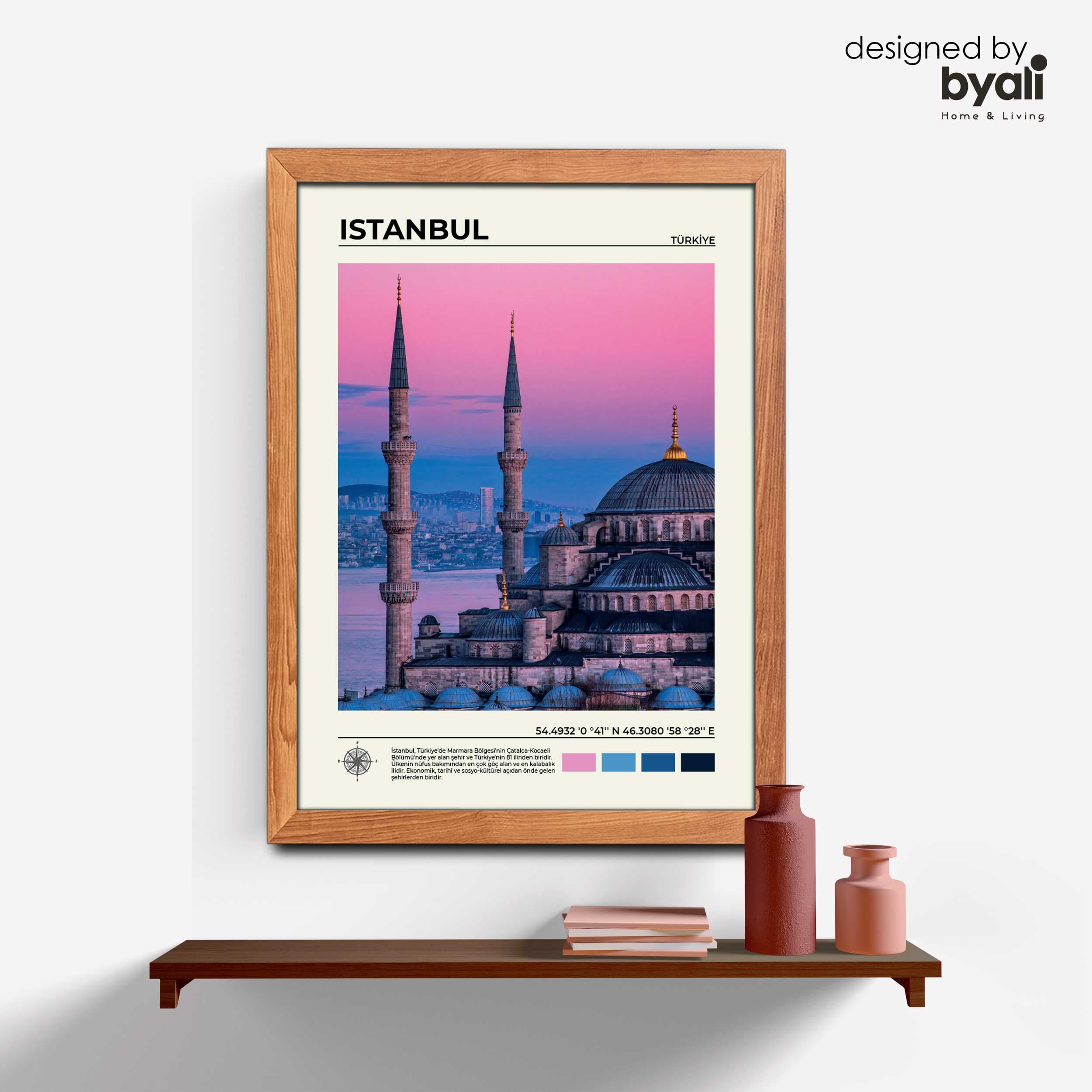 İstanbul Ahşap Çerçeveli Tablo 1003-3