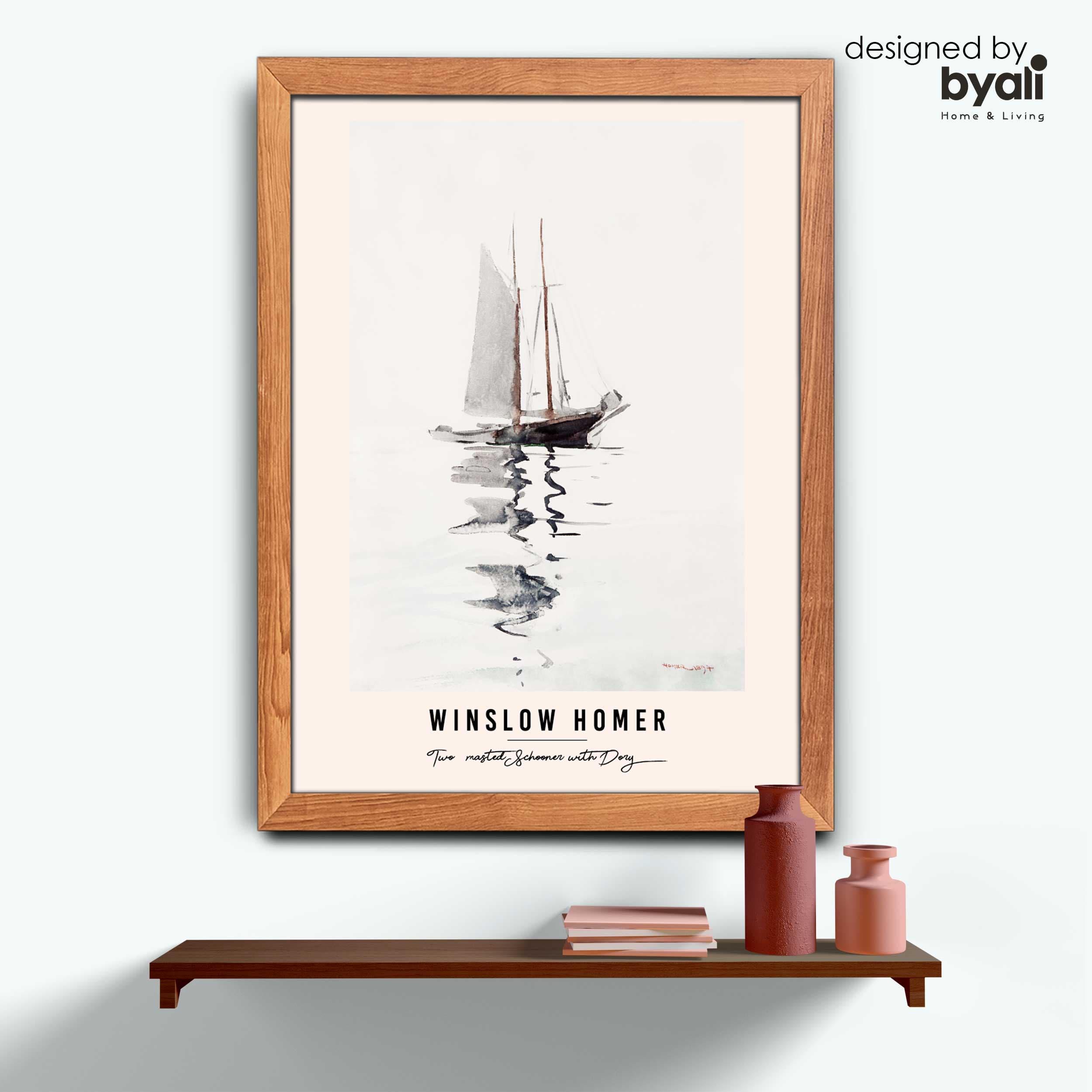 Winslow Homer – Two Masted Schooner Tablo