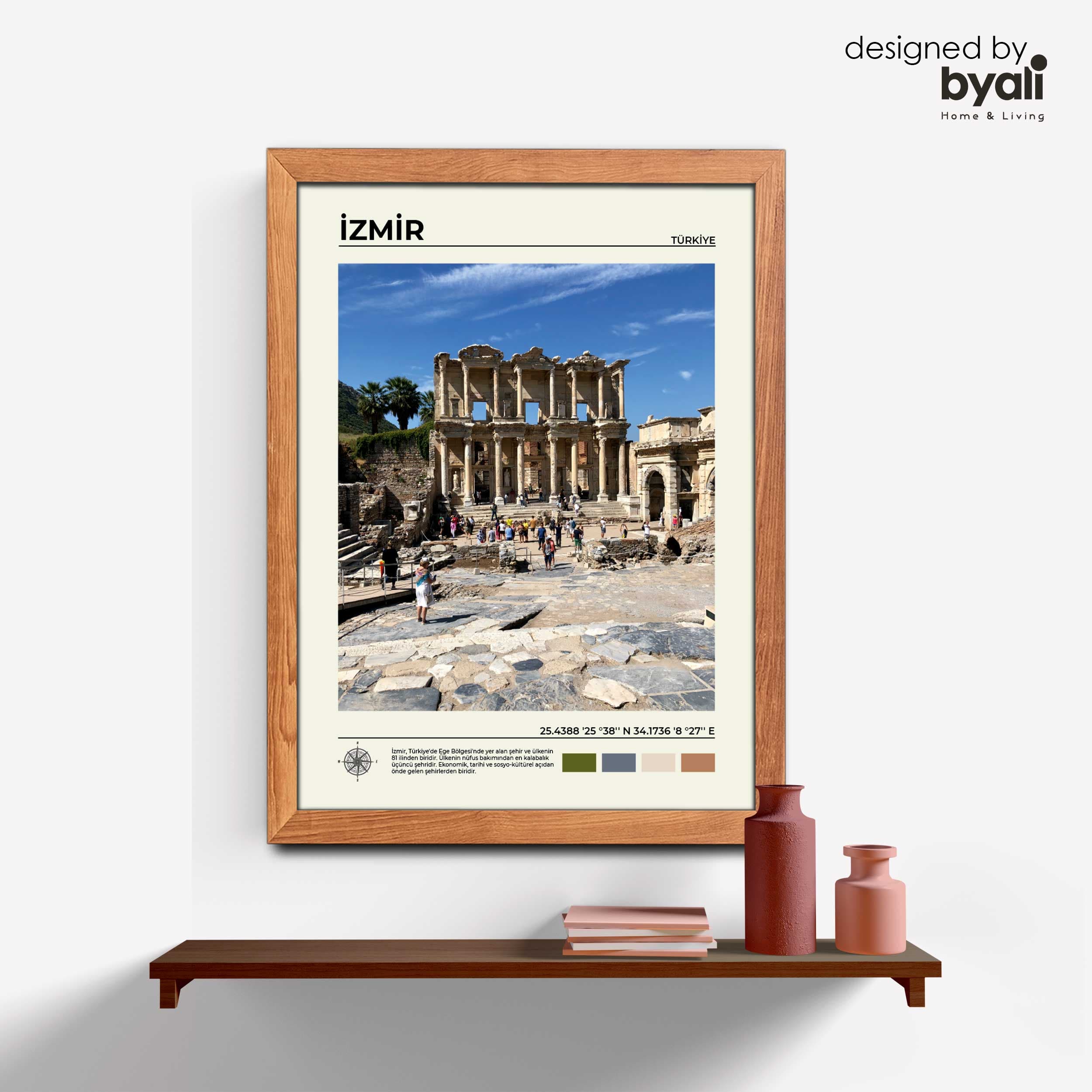 İzmir Ahşap Çerçeveli Tablo