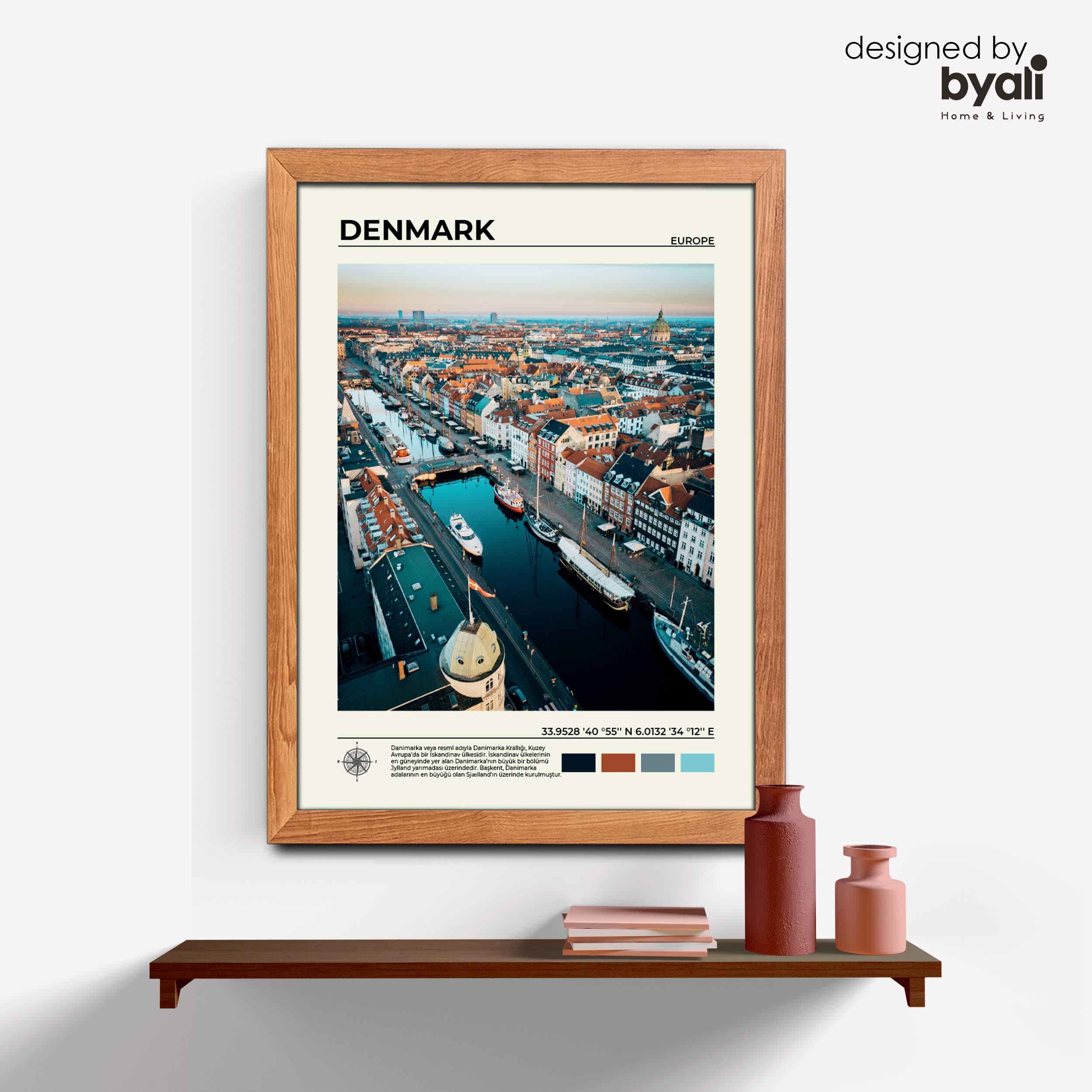 Denmark Ahşap Çerçeveli Tablo