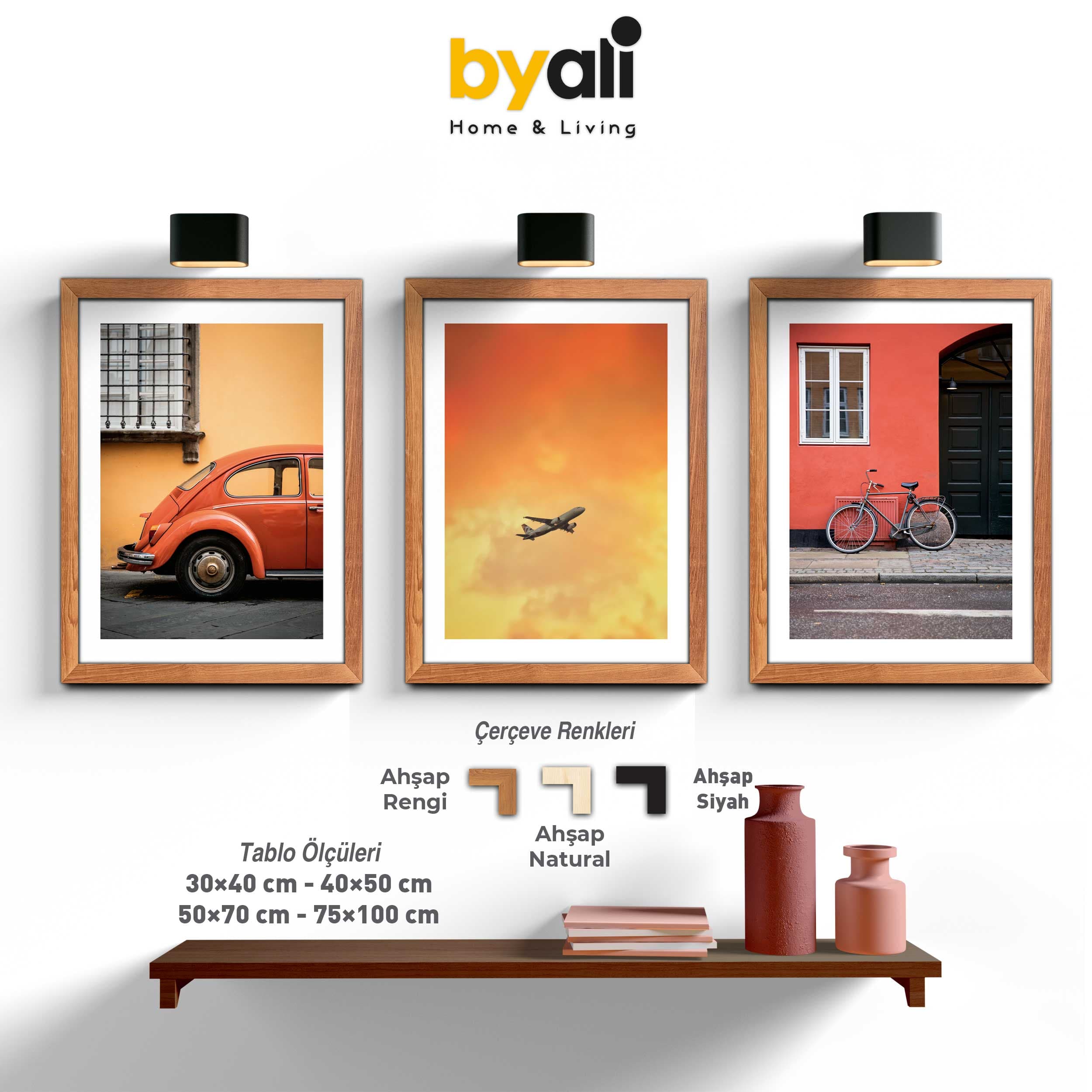 Orange 3’lü Tablo Seti 1050