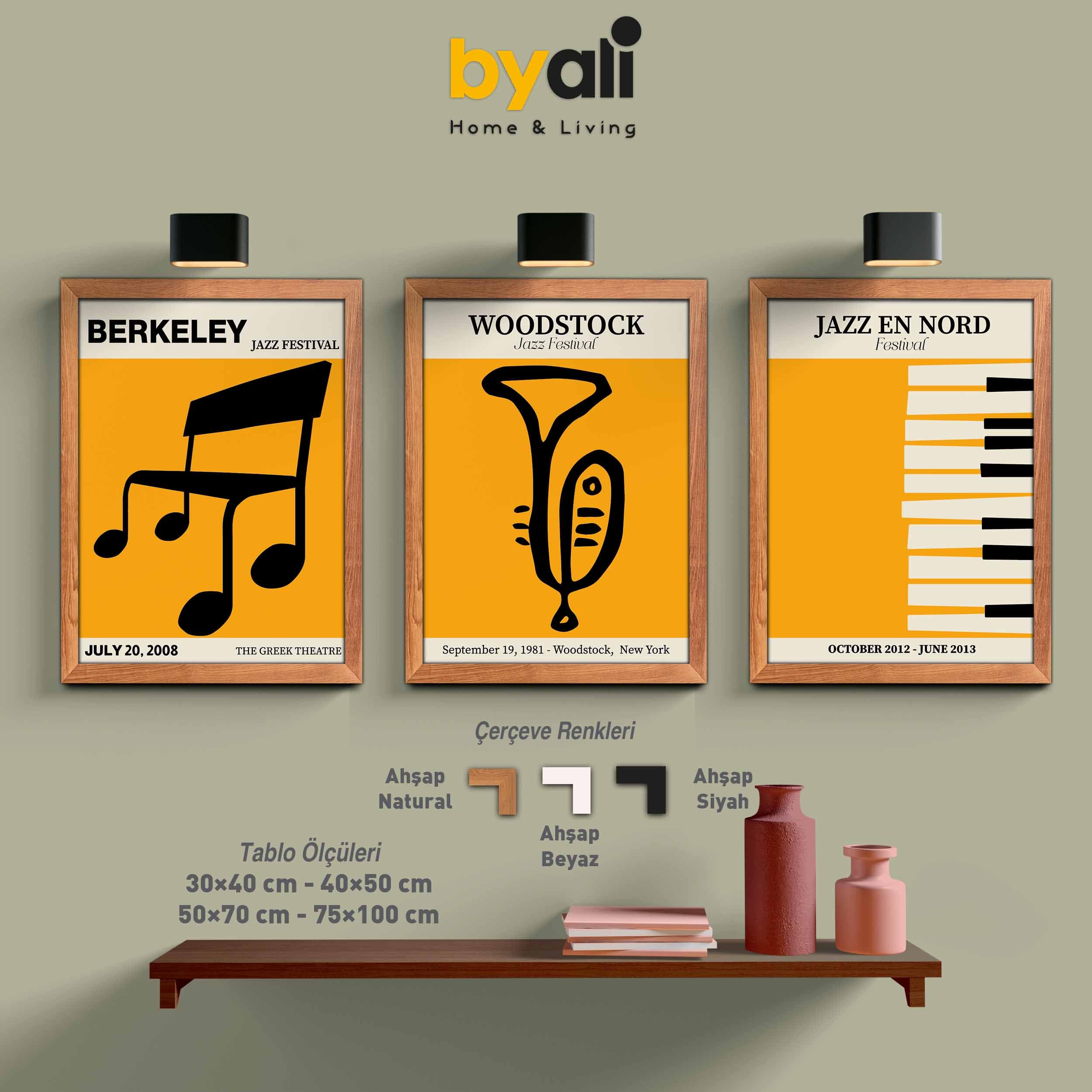Jazz Festival 3’lü Tablo Seti