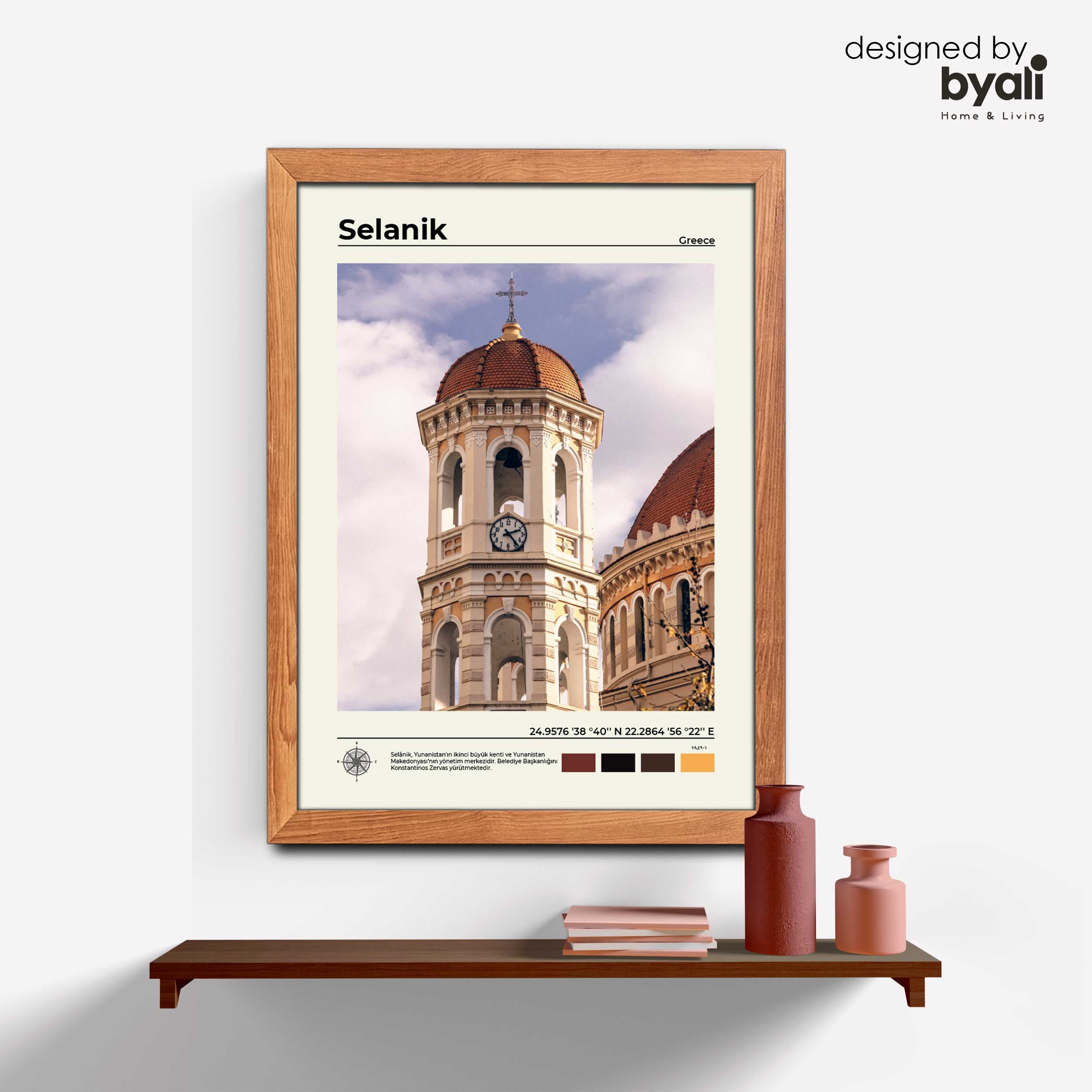Selanik – Thessaloniki Ahşap Çerçeveli Tablo 1006-4