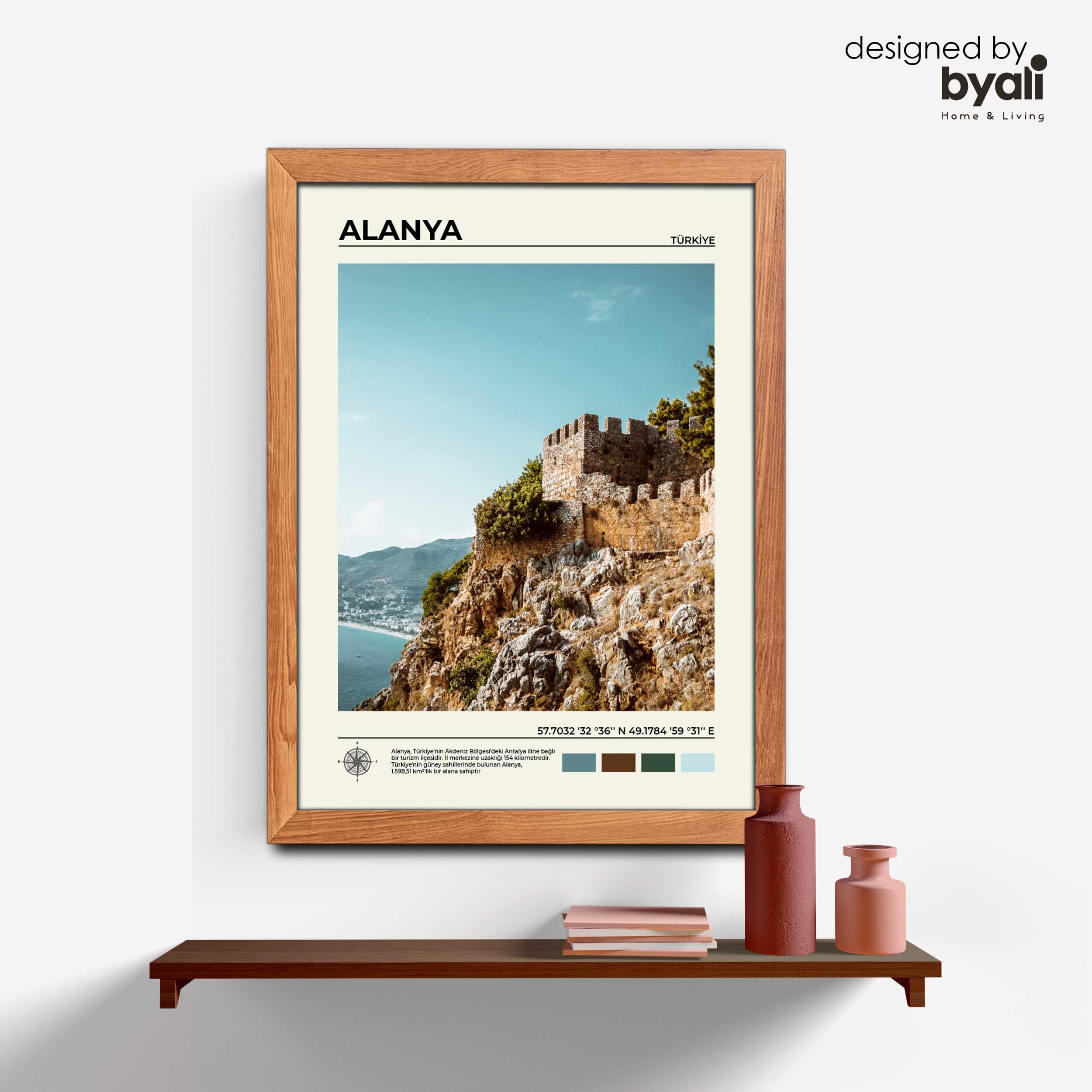 Alanya Ahşap Çerçeveli Tablo