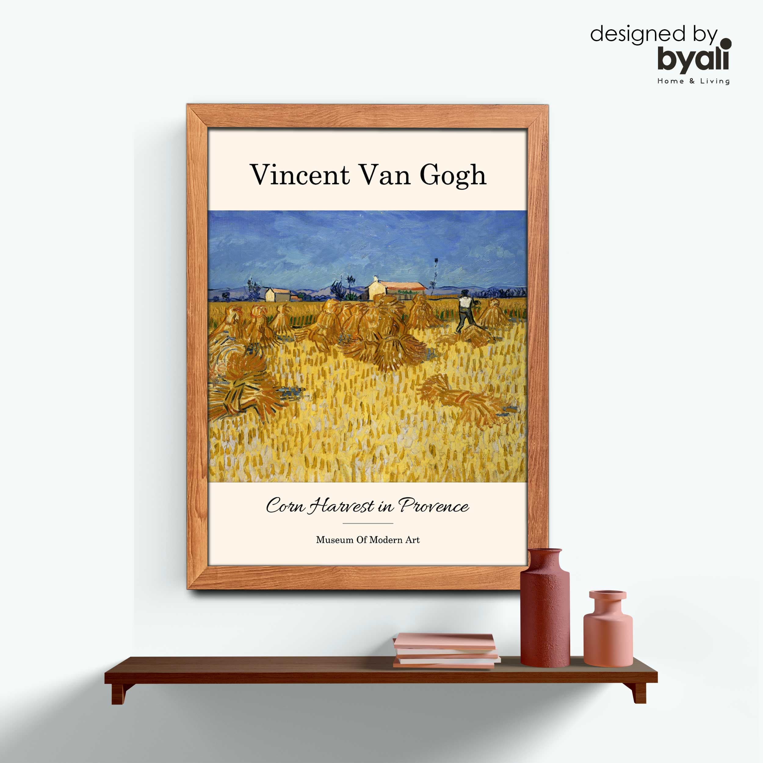 Van Gogh – Corn Harvest in Provence Tablo