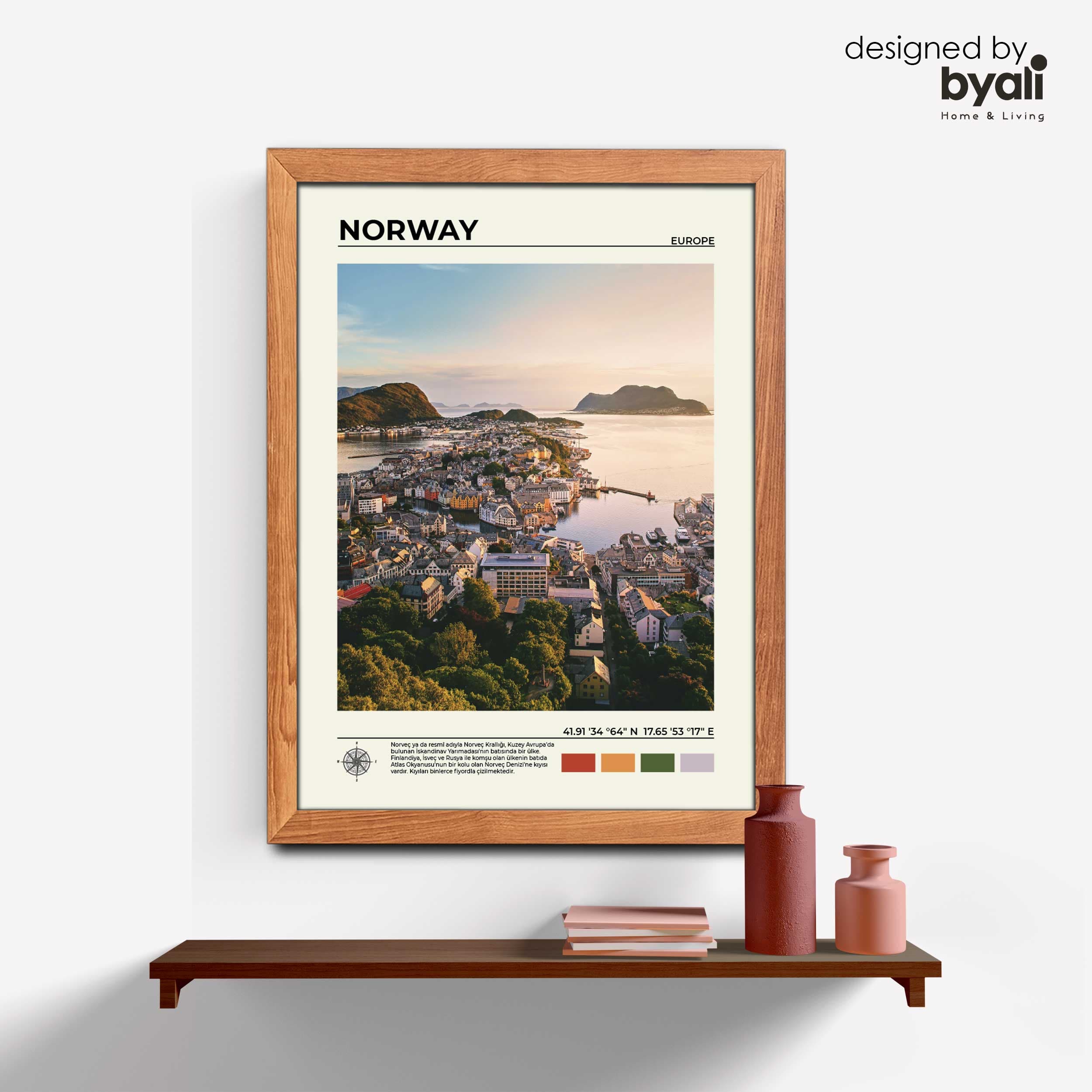 Norway Ahşap Çerçeveli Tablo