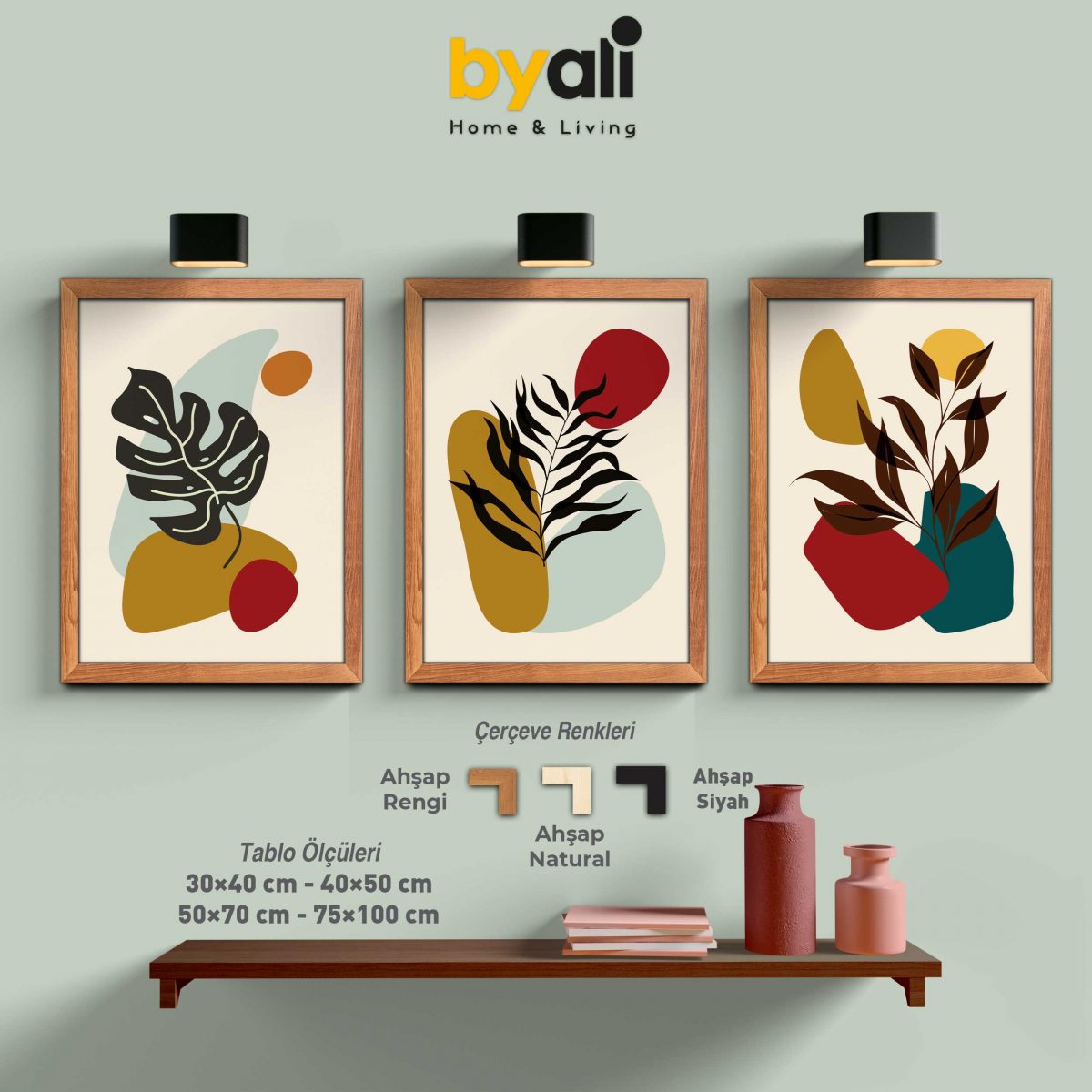 Boho 3'lü Tablo Seti 3003