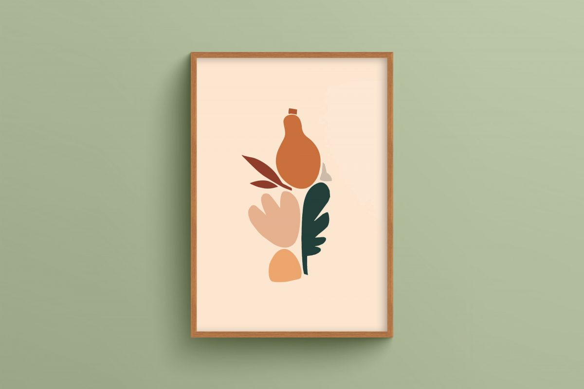 Ahşap Çerçeveli boho wall art 3'lü Tablo Seti 3003