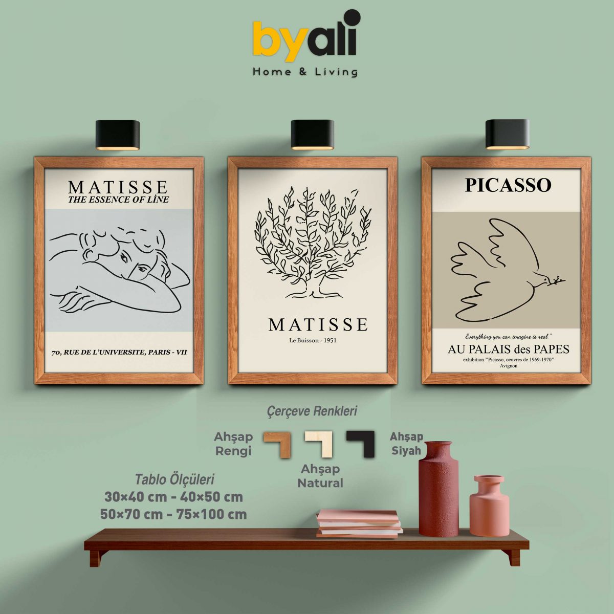 Matisse & Picasso 3’lü Tablo Seti - 3010