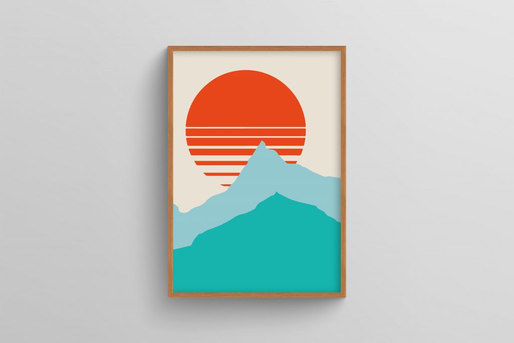 Ahşap Çerçeveli boho wall art 3'lü Tablo Seti