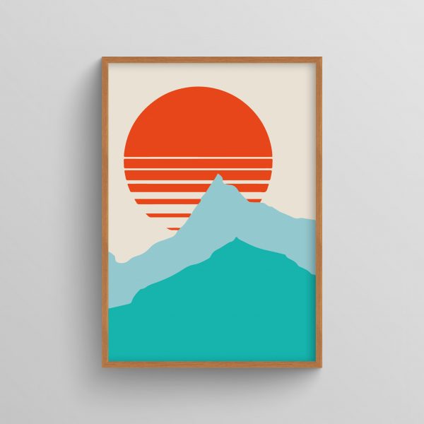 Ahşap Çerçeveli boho wall art 3'lü Tablo Seti