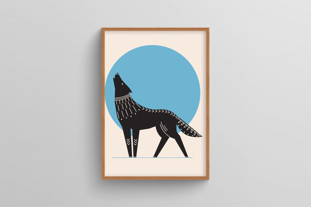 Ahşap Çerçeveli Geometric 3’lü Tablo Seti