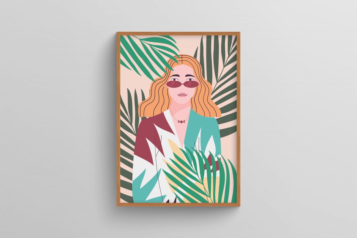 Ahşap Çerçeveli Leafs 3’lü Tablo Seti