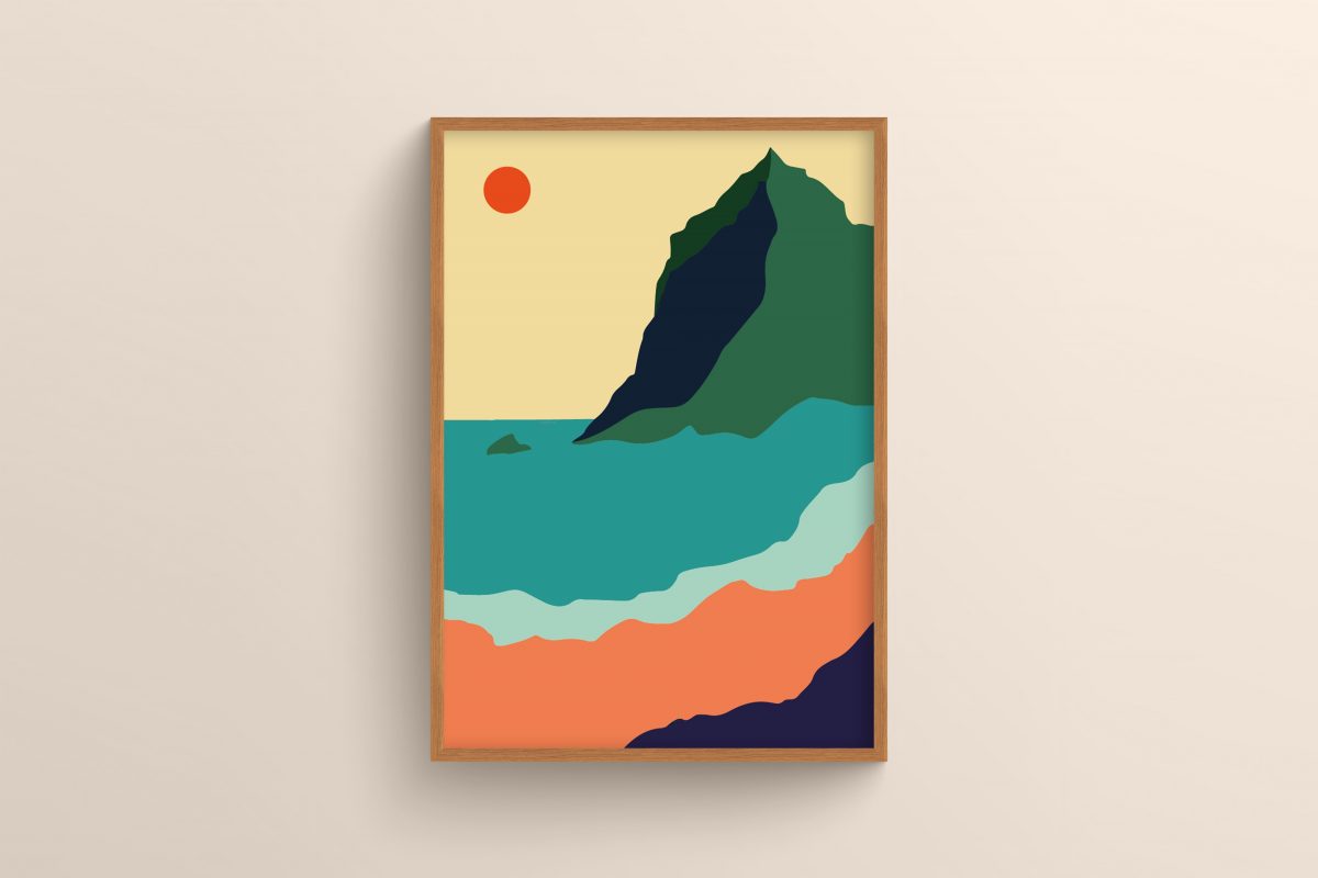 Ahşap Çerçeveli boho 3’lü Tablo Seti 3043