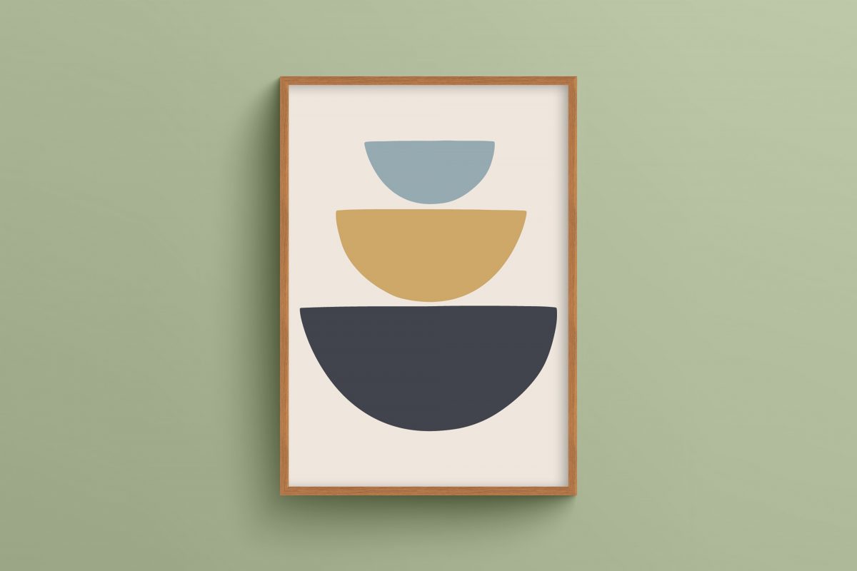 Ahşap Çerçeveli Bohemian 3’lü Tablo Seti