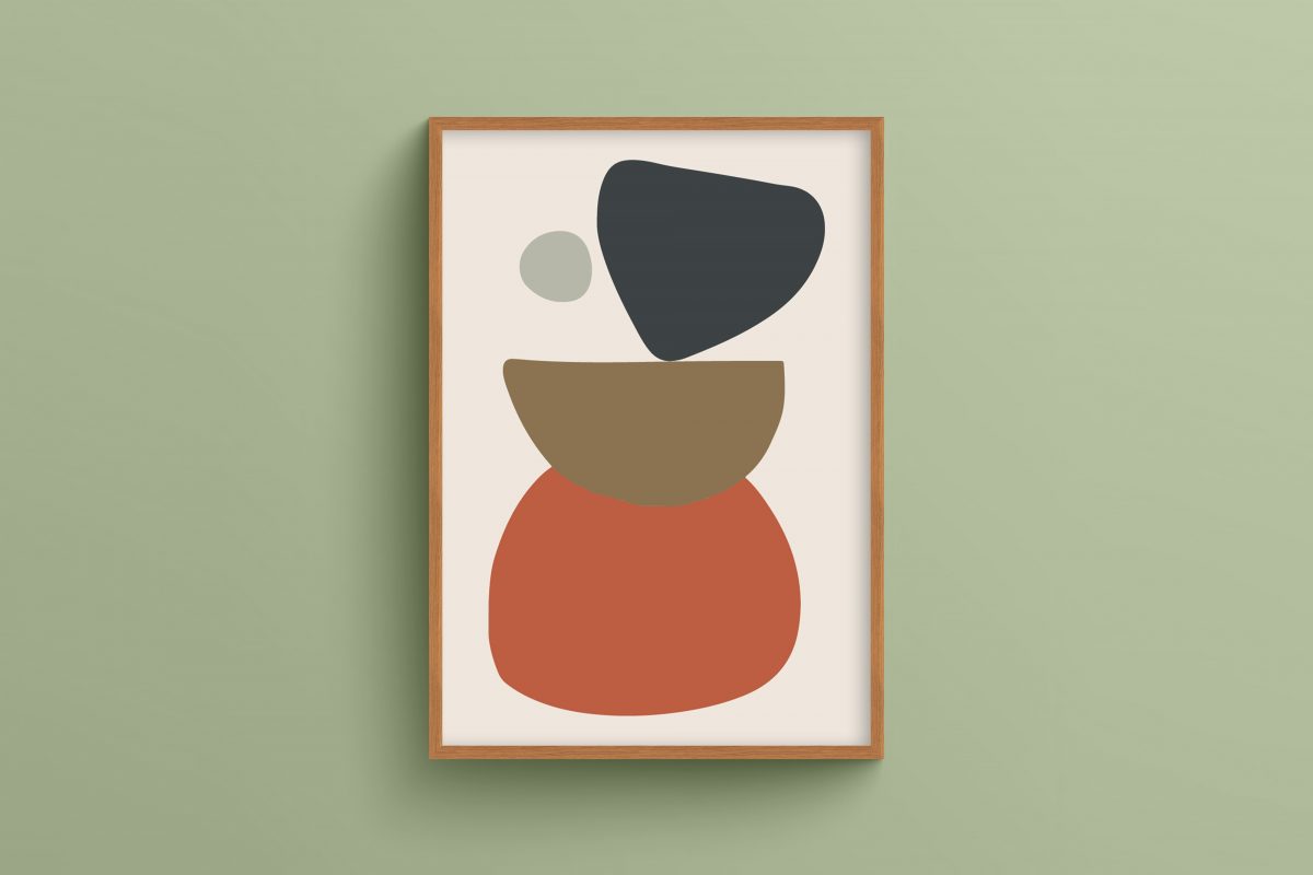 Ahşap Çerçeveli Bohemian 3’lü Tablo Seti