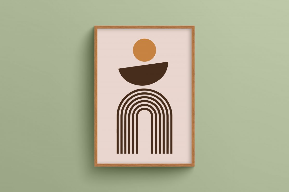 Ahşap Çerçeveli Bohemian 3’lü Tablo Seti