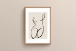 Ahşap Çerçeveli Line Art 5’li Tablo Seti