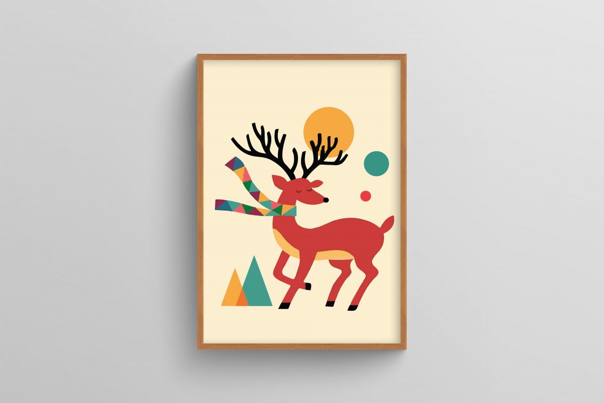 Ahşap Çerçeveli Çocuk Odası 3’lü Tablo Seti