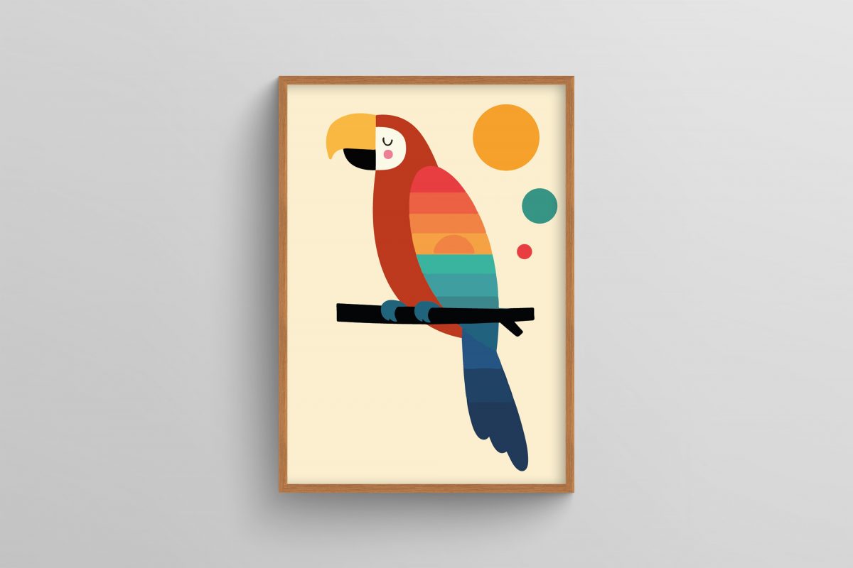 Ahşap Çerçeveli Çocuk Odası 3’lü Tablo Seti