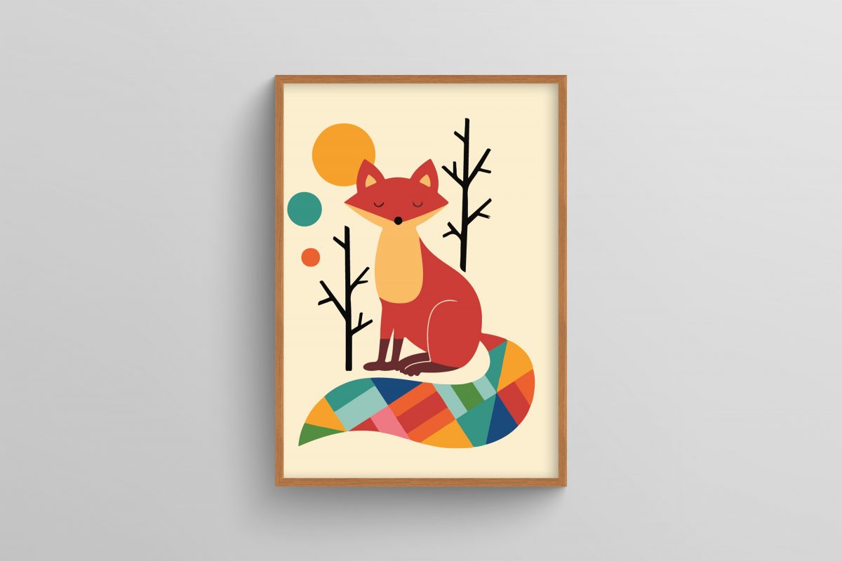 Ahşap Çerçeveli Çocuk Odası 3’lü Tablo Seti