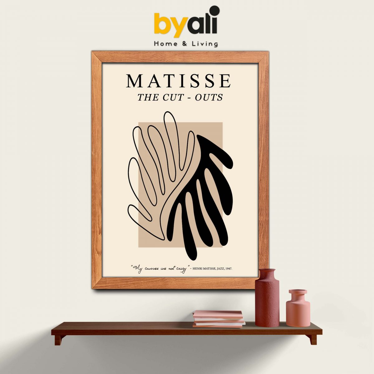 Ahşap Çerçeveli Matisse 3’lü Tablo Seti