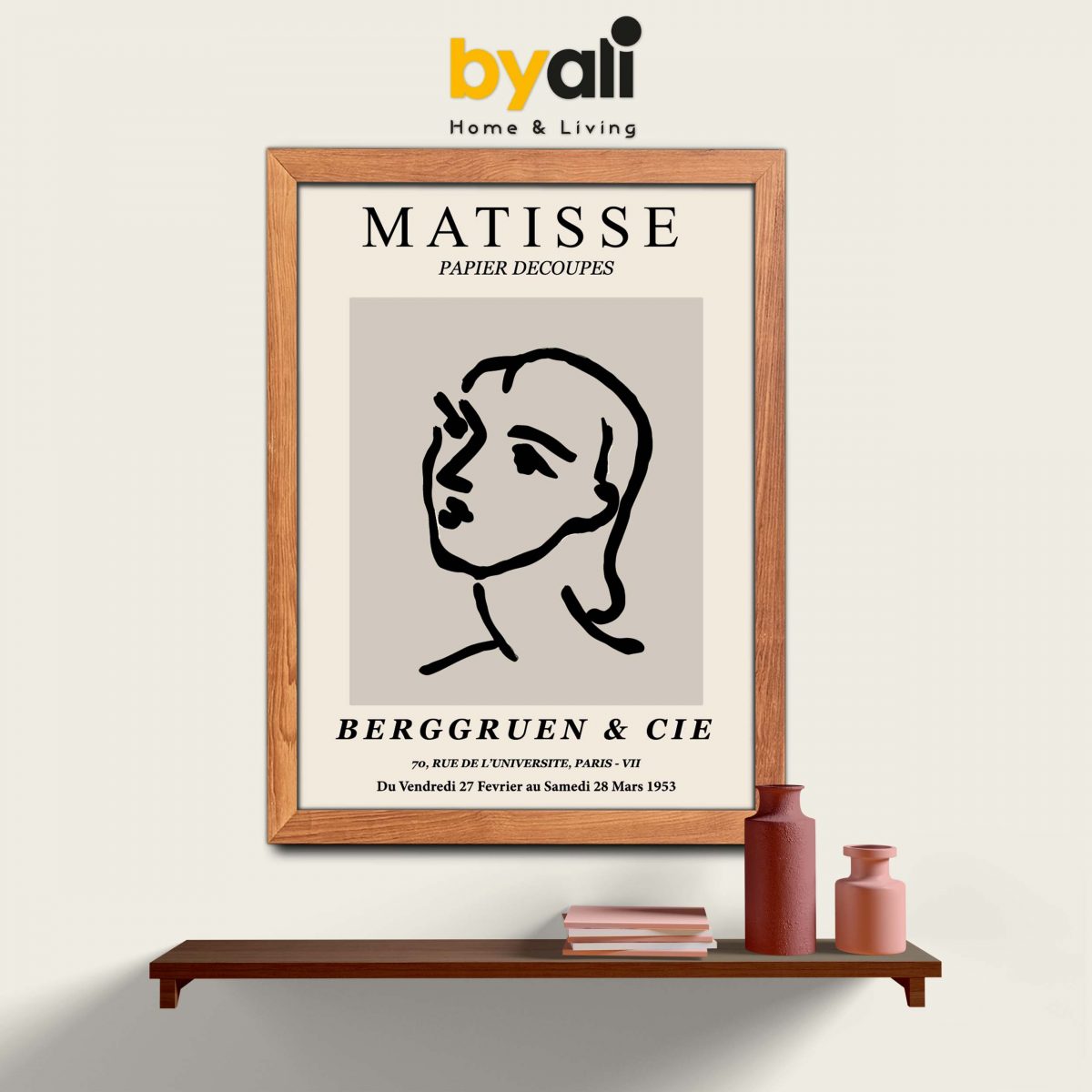 Ahşap Çerçeveli Matisse 3’lü Tablo Seti