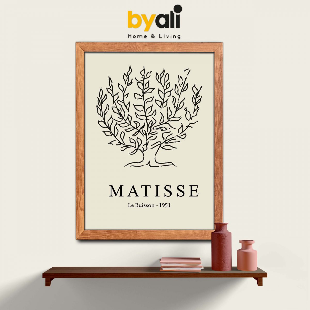 Ahşap Çerçeveli Matisse 3’lü Tablo Seti