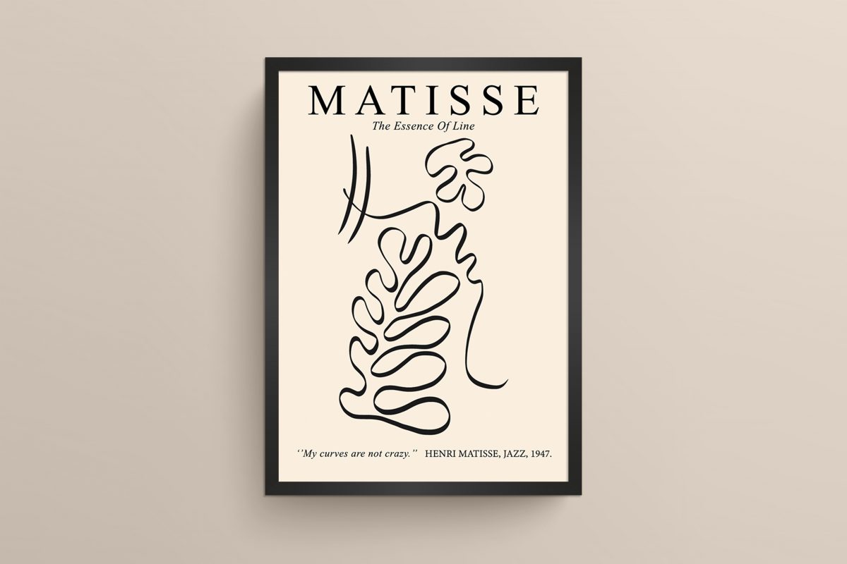 Ahşap Çerçeveli Matisse 3’lü Tablo Seti