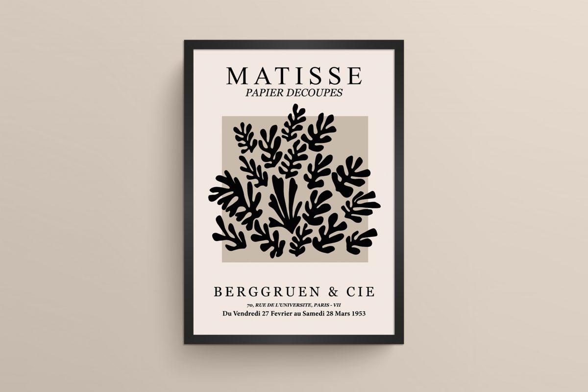 Ahşap Çerçeveli Matisse 3’lü Tablo Seti