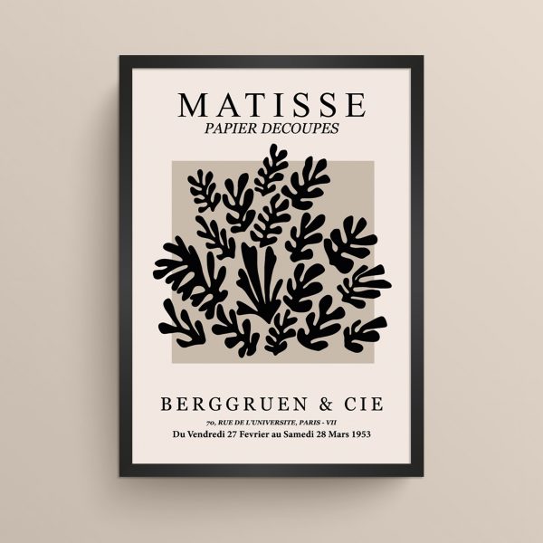 Ahşap Çerçeveli Matisse 3’lü Tablo Seti