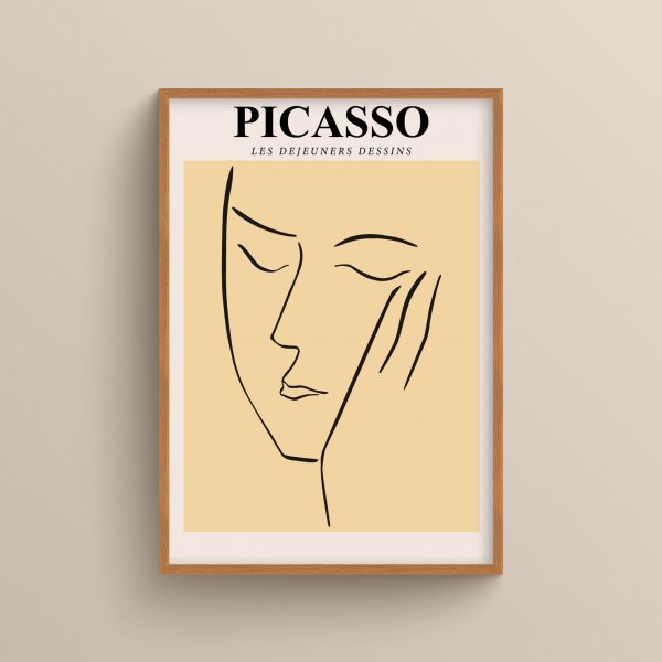 Ahşap Çerçeveli Picasso 3’lü Tablo Seti