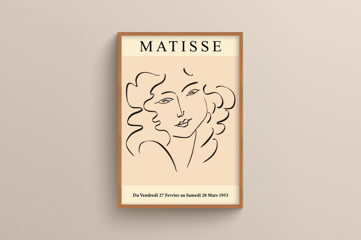 Ahşap Çerçeveli Matisse 3’lü Tablo Seti