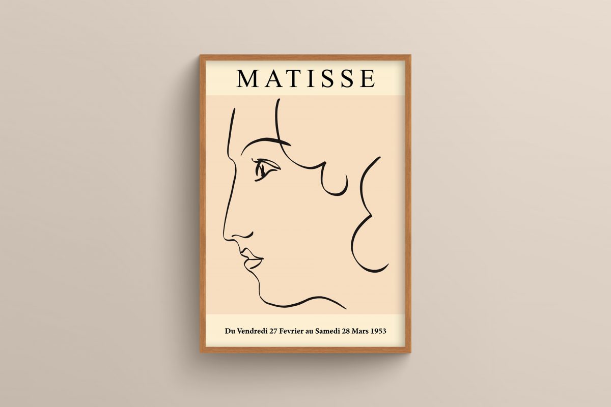 Ahşap Çerçeveli Matisse 3’lü Tablo Seti