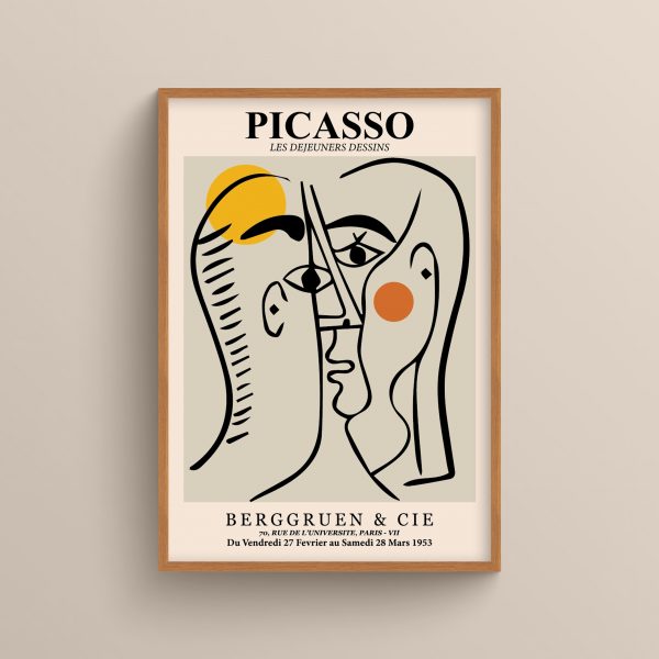 Ahşap Çerçeveli Picasso 3’lü Tablo Seti
