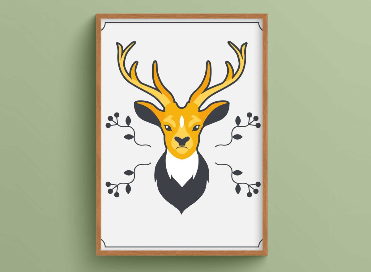 Ahşap Çerçeveli animals 3’lü Tablo Seti