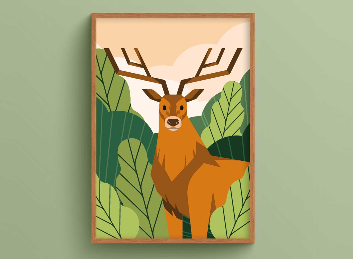 Ahşap Çerçeveli animals 3’lü Tablo Seti